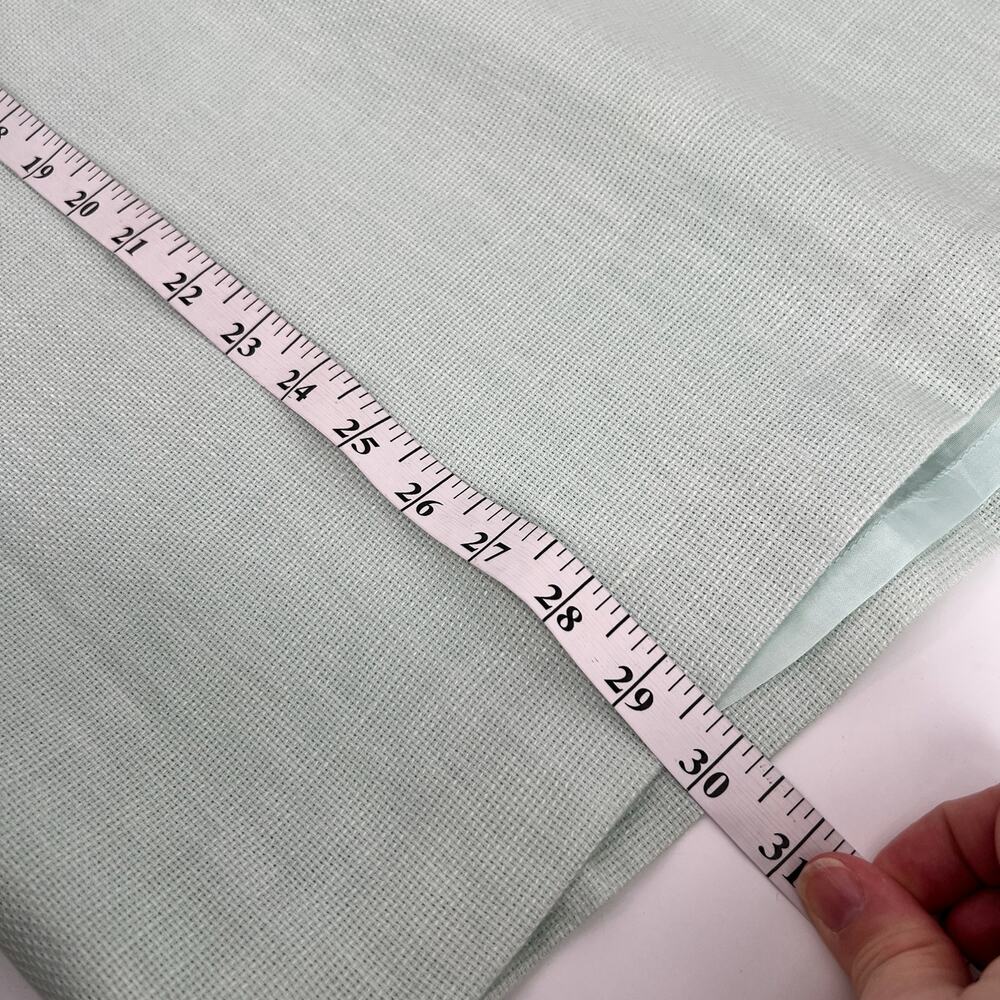 Linda Allard Ellen Tracy 100% Linen Pencil Skirt Women Plus 24 Aqua Midi Vtg NEW - Picture 9 of 9